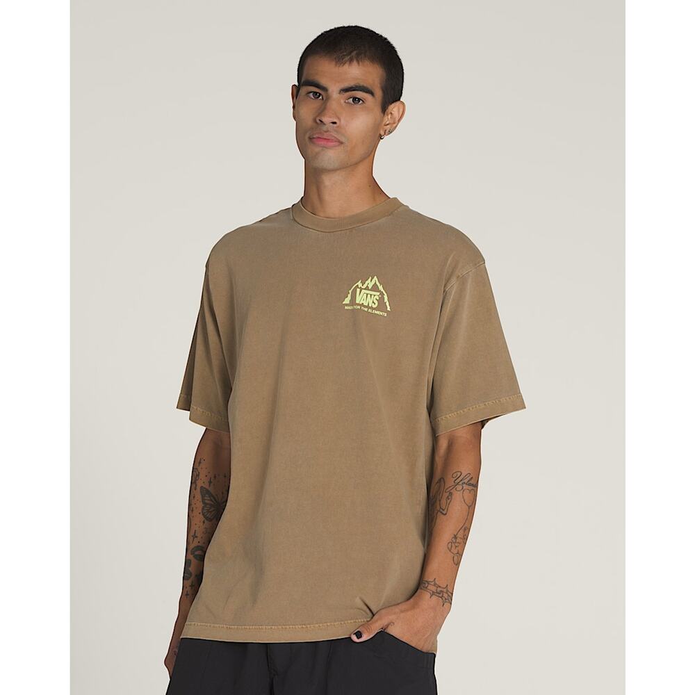 NWT Vans Men's Crestline T-Shirt in Sepia Brown size Medium